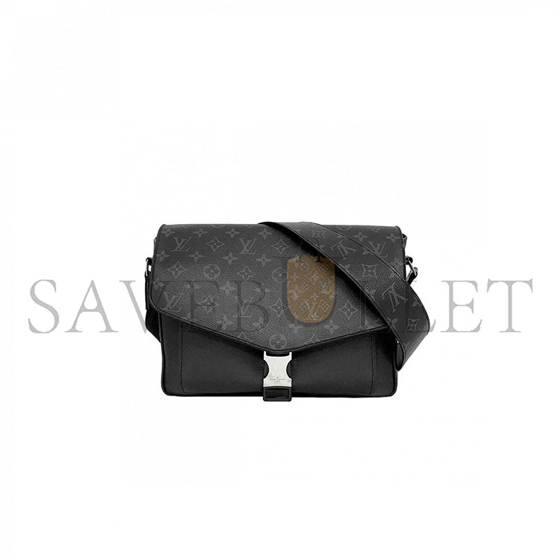 LOUIS VUITTON SHOULDER BAG BLACK GREY TAIGA RAMA MONOGRAM ECLIPSE M30746  (29*23*11.5cm)